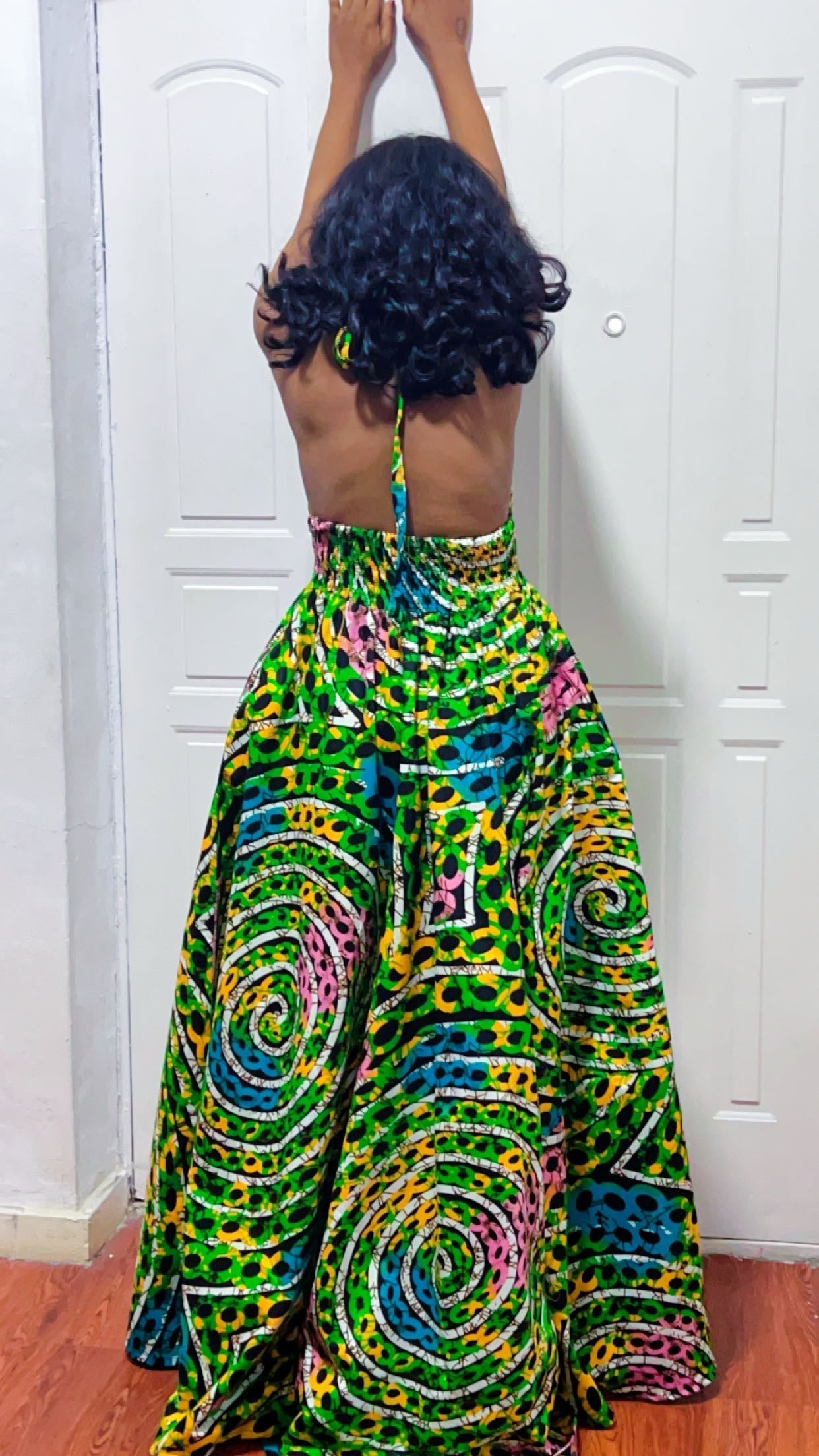 African Print multicolor Ada Maxi Dress