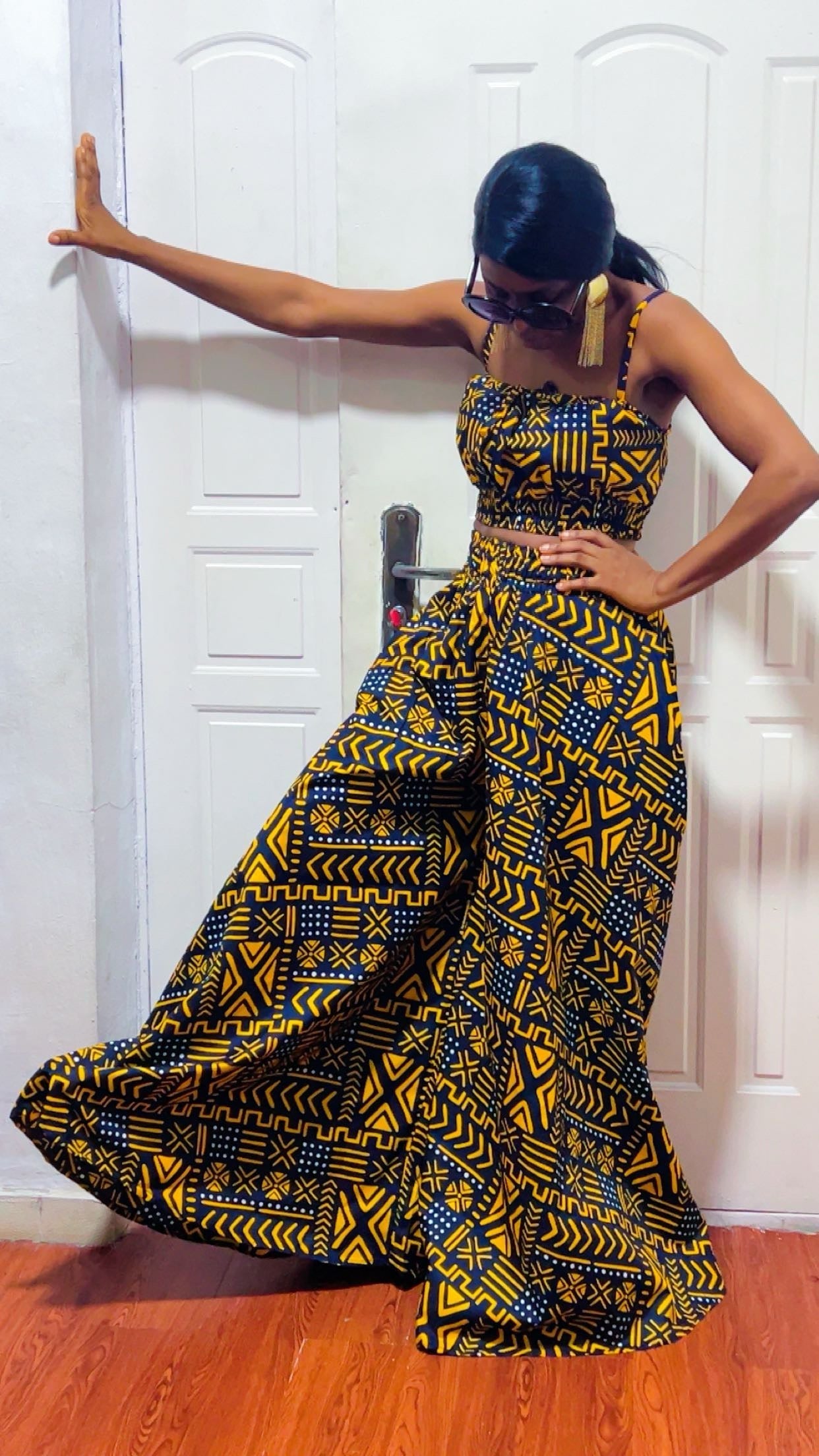 Aztec wide leg pants set